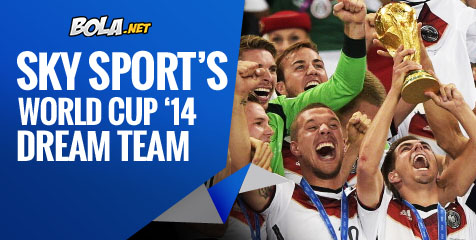 Best Eleven Piala Dunia 2014 versi Skysports Best Eleven Piala Dunia 2014 versi Skysports