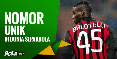 Angka Keberuntungan Balotelli & Nomor Unik Lain di Sepakbola