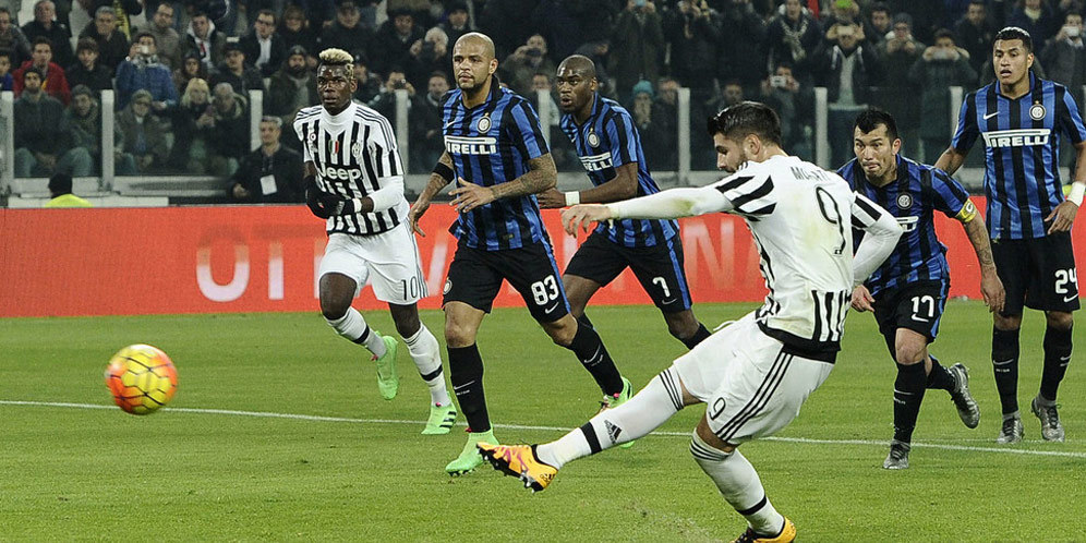 Para Pemain Juventus Berikan Penalti vs Inter Pada Morata
