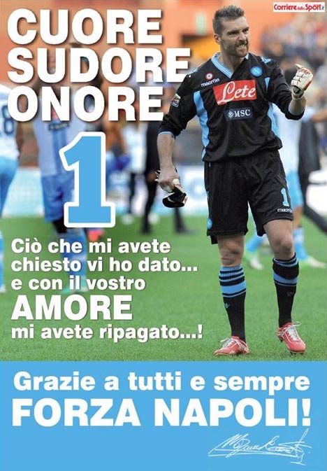 Ucapan perpisahan De Sanctis. (c) CDS