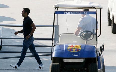 Thiago berpamitan. (c) Sport