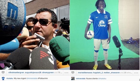 Lukaku berganti agen. (c) Instagram