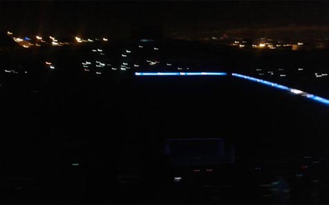 Foto Coliseum Alfonso Perez yang diambil oleh seorang penonton. (c) Sport