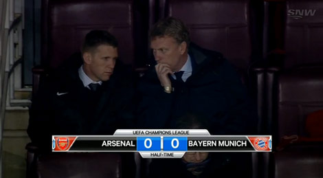 David Moyes saat berada di Emirates Stadium