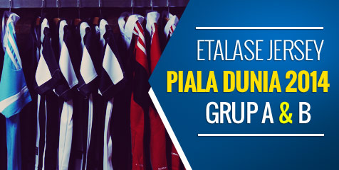 Etalase Jersey Piala Dunia 2014 Grup A&B
