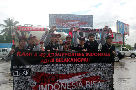 Suporter Indonesia datang langsung ke Myanmar