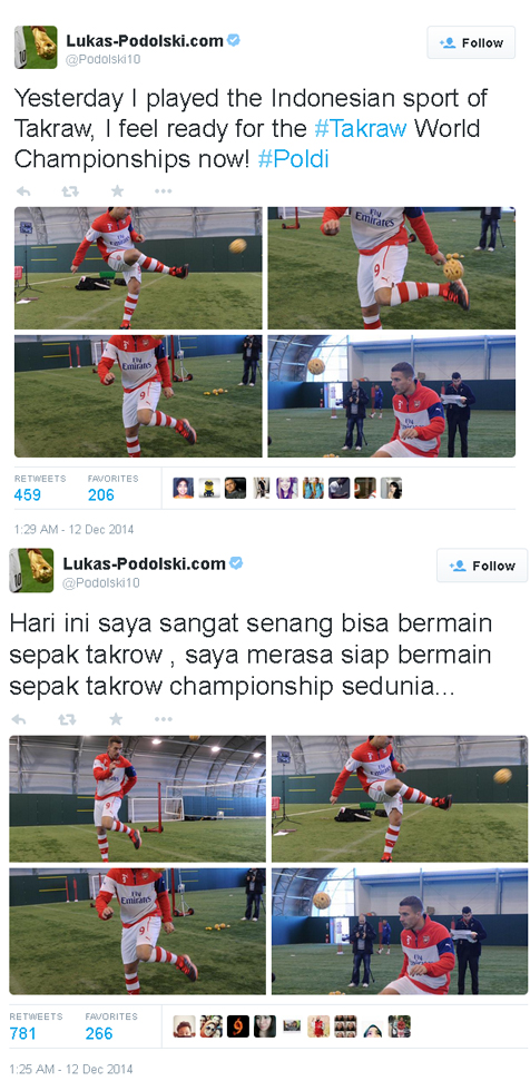 Sebut Sepak Takraw Dari Indonesia Twitter Podolski Diserbu Warga Malaysia A97926