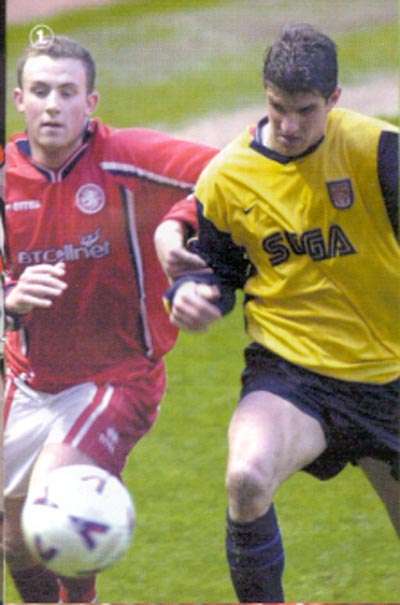 Niccolo saat tampil membela Arsenal junior (c) Niccoclub