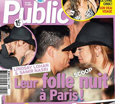 Samir Nasri dan Lindsay Lohan