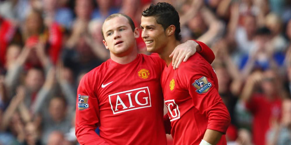 Wayne Rooney dan Cristiano Ronaldo (c) AFP