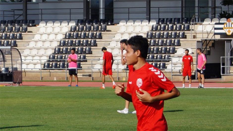 Evan Dimas langsung ikut berlatih bersama tim Llagostera