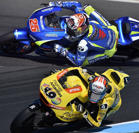 Maverick Vinales dan Alex Rins © AFP