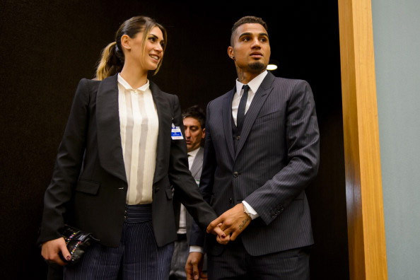 Melissa Satta dan Kevin-Prince Boateng (c) AFP