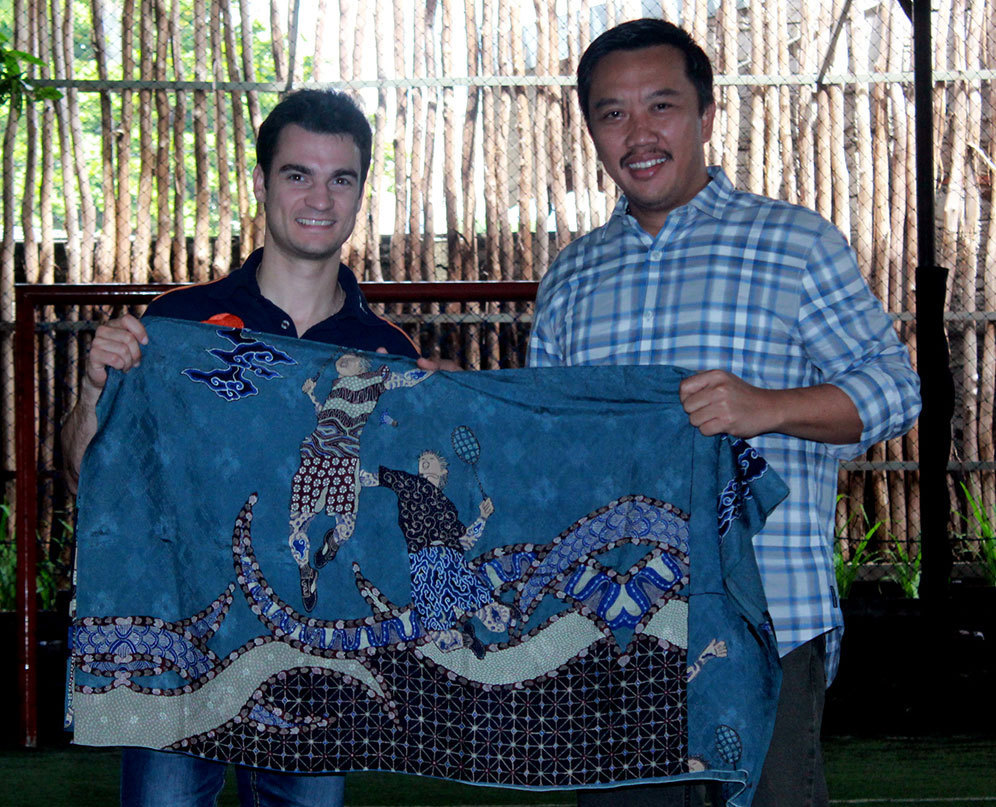 Dani Pedrosa dan Menpora Imam Nahrawi (c) Fitri Apriani