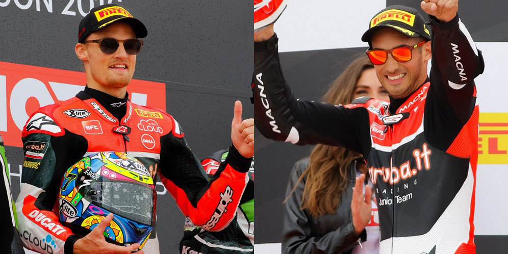 Chaz Davies dan Tati Mercado (c) WorldSBK