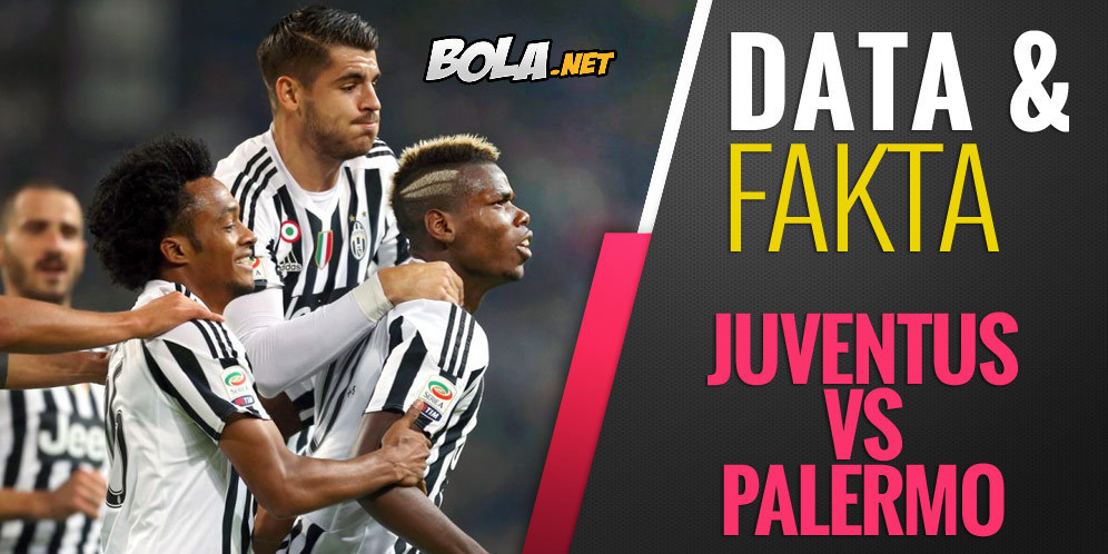 Data dan Fakta Serie A: Juventus vs Palermo