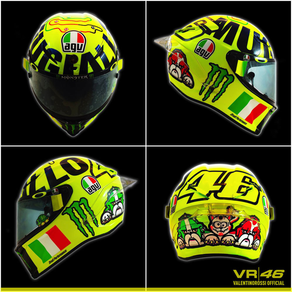 Mugiallo Desain Helm Valentino Rossi Di Mugello 2016 Bolanet