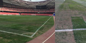 Bikin Derby Manchester Batal, Inilah Kerusakan Rumput Birds Nest Stadium Bikin Derby Manchester Batal, Inilah Kerusakan Rumput Birds Nest Stadium