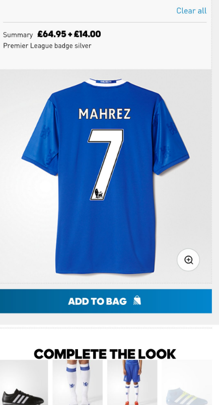 Penampakan Jersey Mahrez di Chelsea