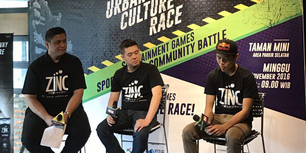 Suasana Konferensi Pers Zinc Bola Sport Race 2016