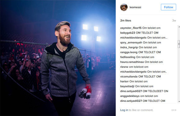 Instagram Lionel Messi.