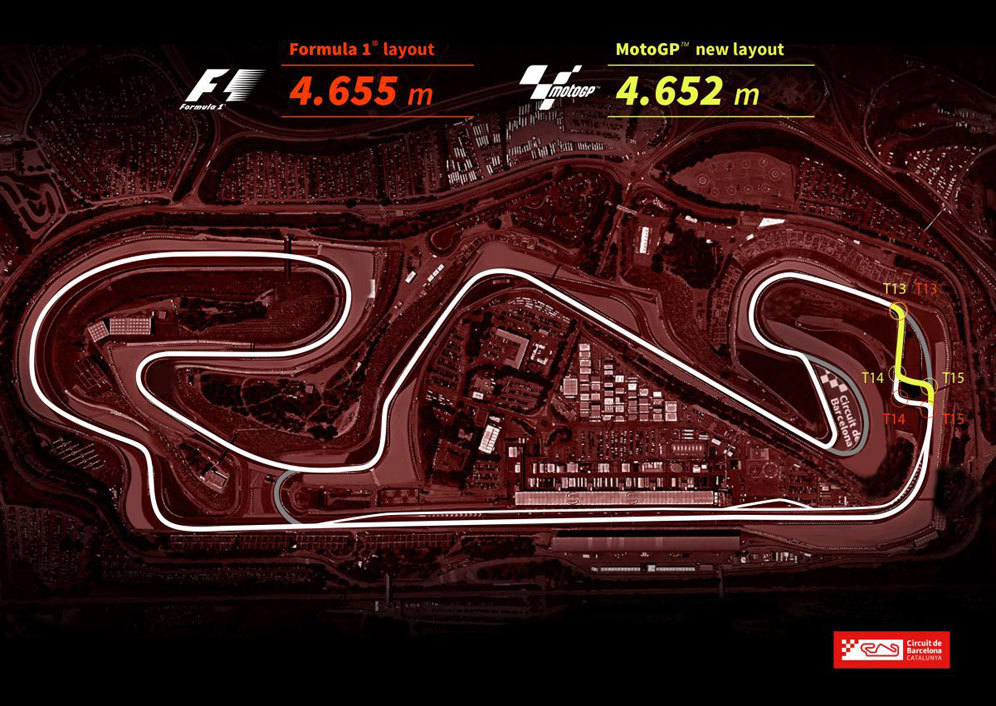 Layout baru MotoGP Catalunya 2017. (c) MotoGP