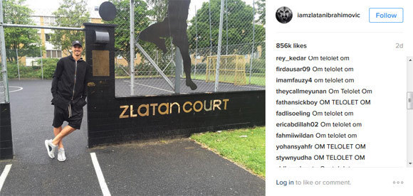 Instagram Ibrahimovic.
