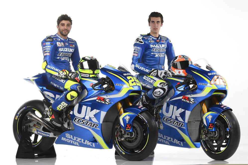 Andrea Iannone dan Alex Rins (c) Suzuki