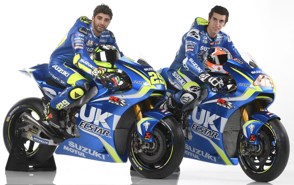 Andrea Iannone dan Alex Rins (c) Suzuki