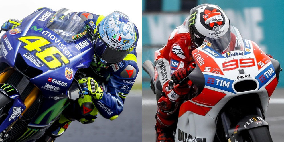 Valentino Rossi dan Jorge Lorenzo (c) Yamaha/Ducati
