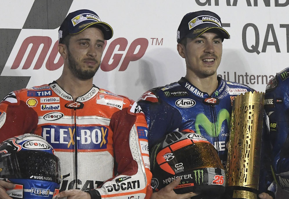 Andrea Dovizioso dan Maverick Vinales (c) Ducati