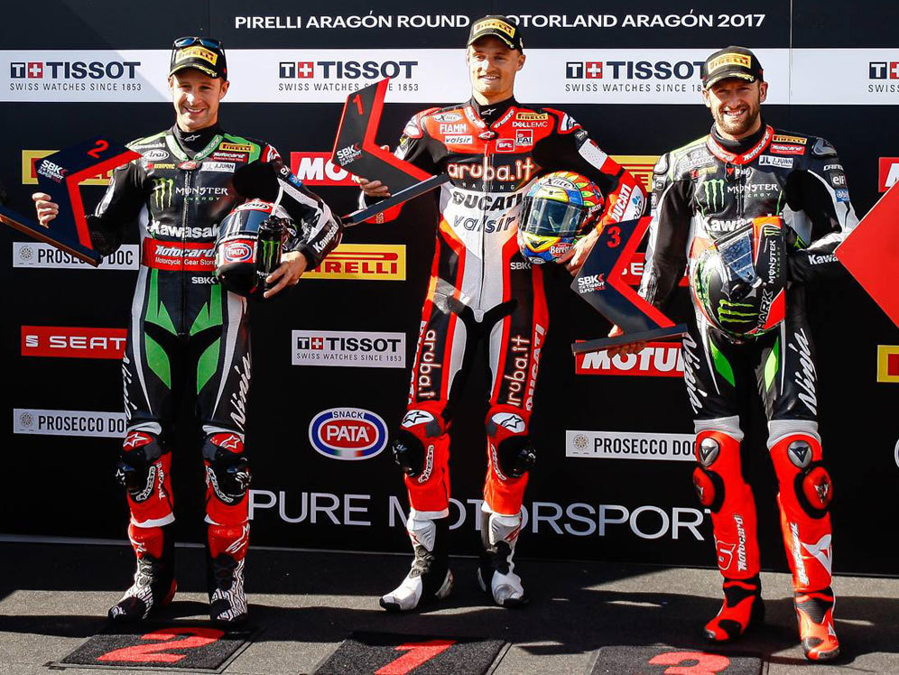Jonathan Rea, Chaz Davies dan Tom Sykes (c) KRT WorldSBK