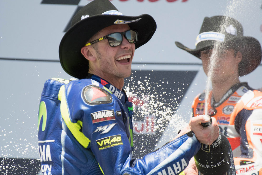 Valentino Rossi (c) AFP