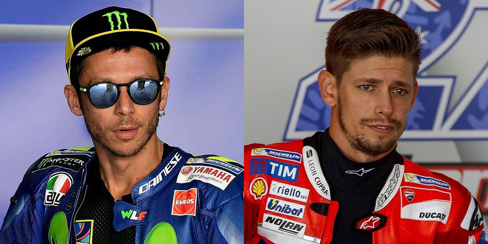 Valentino Rossi dan Casey Stoner (c) AFP/Ducati