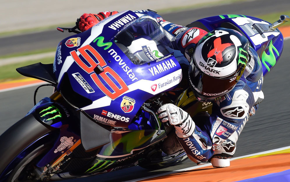 Jorge Lorenzo saat masih membela Movistar Yamaha MotoGP. (c) AFP