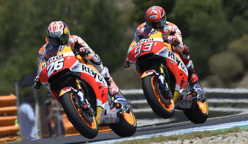 Dani Pedrosa dan Marc Marquez (c) HRC
