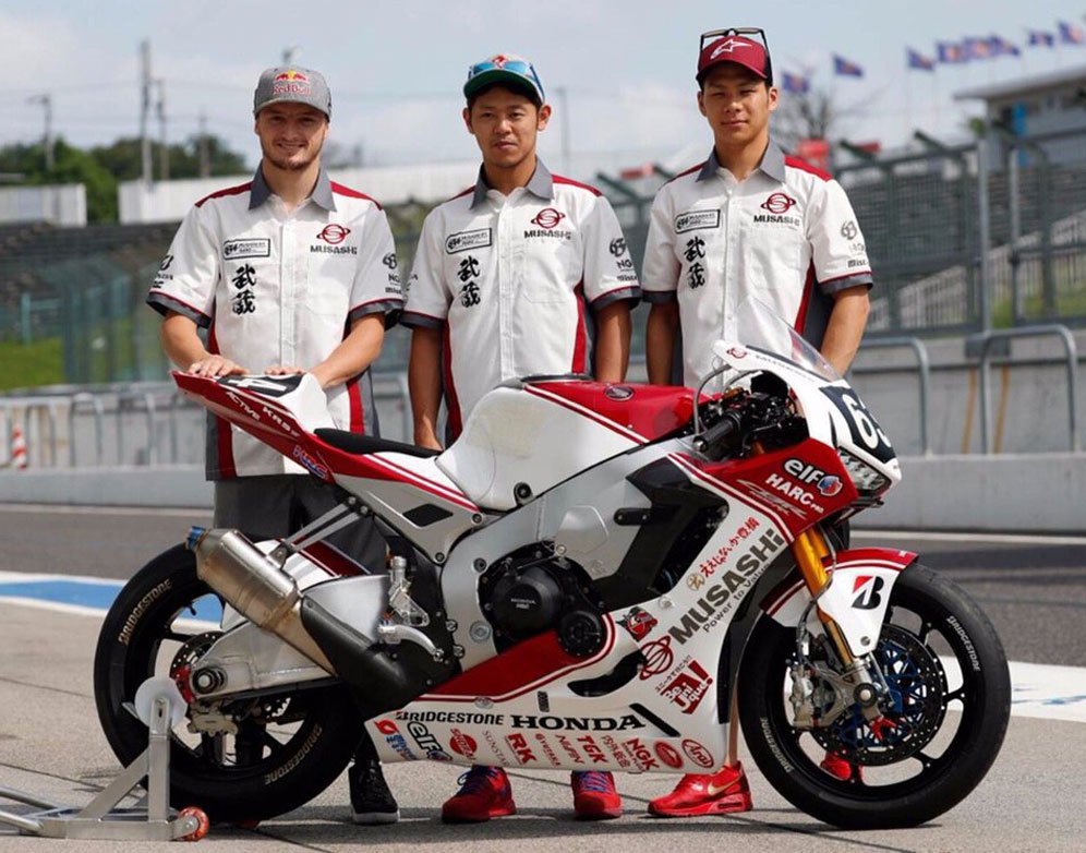 Jack Miller, Takumi Takahashi dan Takaaki Nakagami. (c) Honda