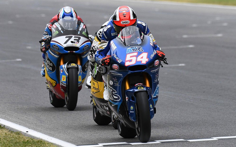 Mattia Pasini (c) AFP