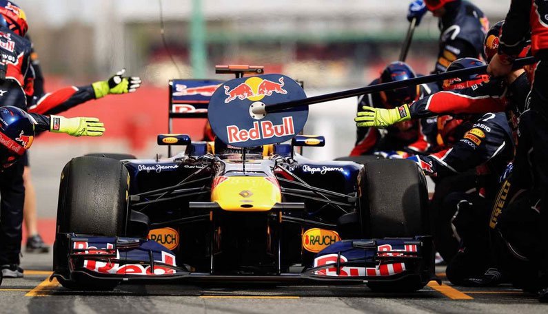 'Lollipop man' di Formula 1. (c) F1 Grand Prix