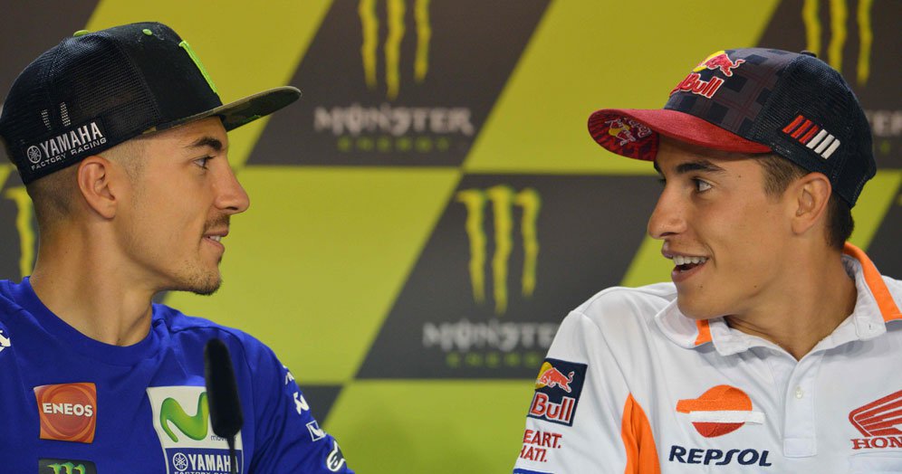 Maverick Vinales dan Marc Marquez (c) AFP