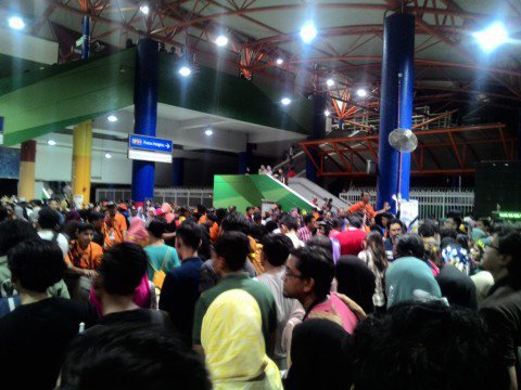 Suasana Stasiun Bukit Jalil Malaysia