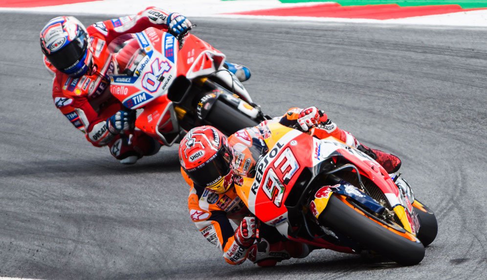 Marc Marquez dan Andrea Dovizioso (c) AFP