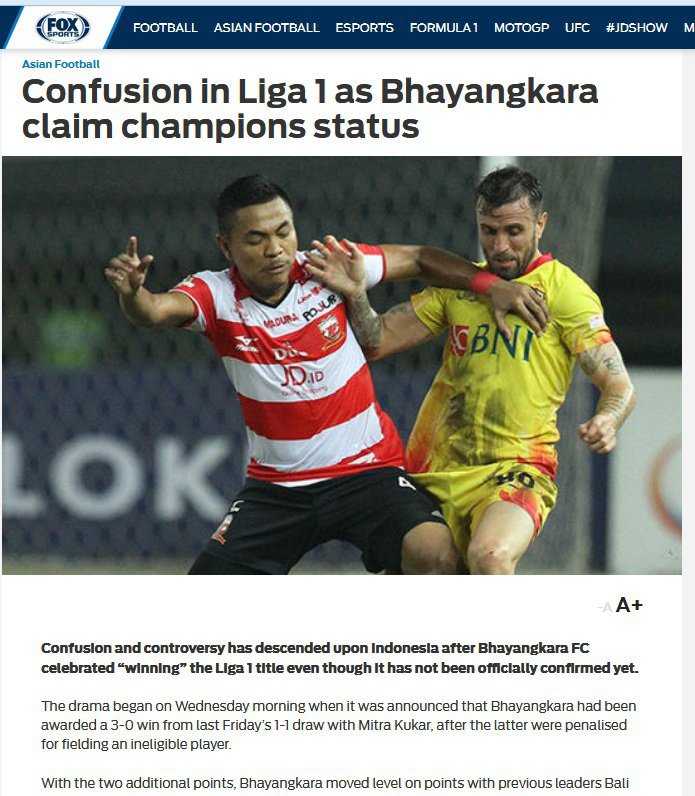 Bhayangkara FC Di Fox Sport