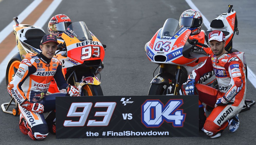 Marc Marquez dan Andrea Dovizioso (c) AFP