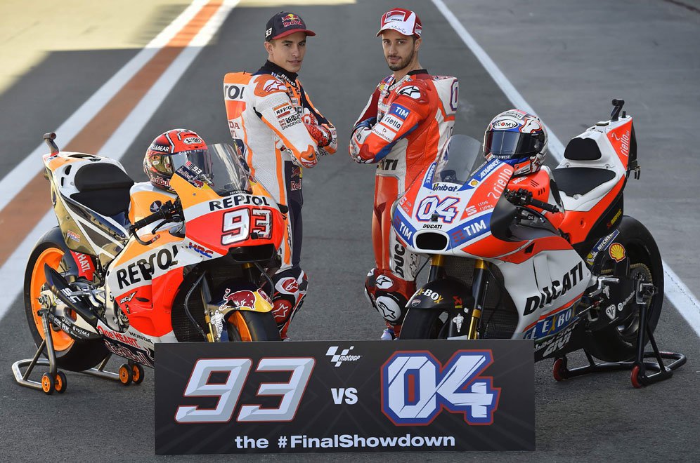 Marc Marquez dan Andrea Dovizioso (c) AFP