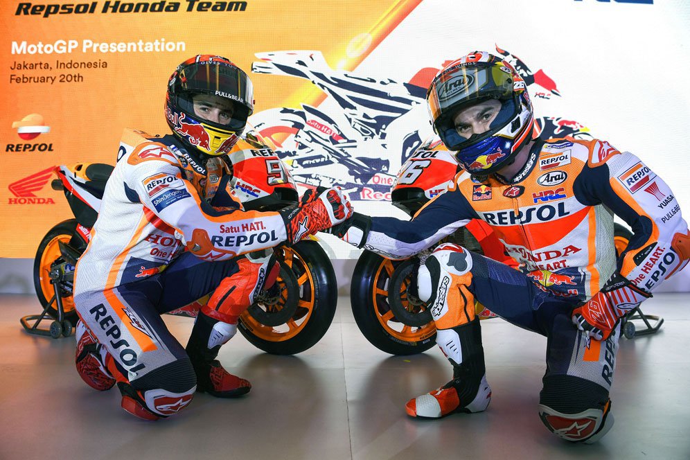 Marc Marquez dan Dani Pedrosa (c) HRC