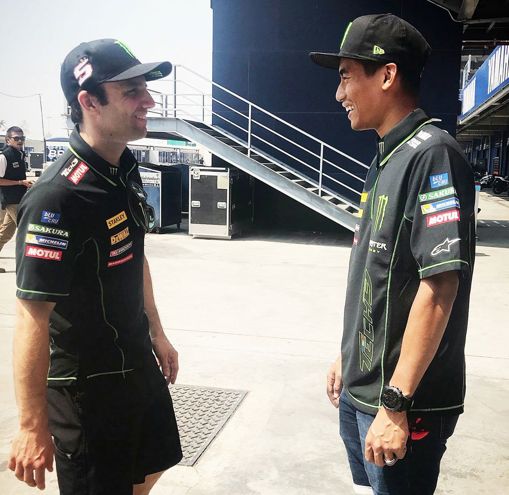 Johann Zarco dan Hafizh Syahrin (c) Tech 3