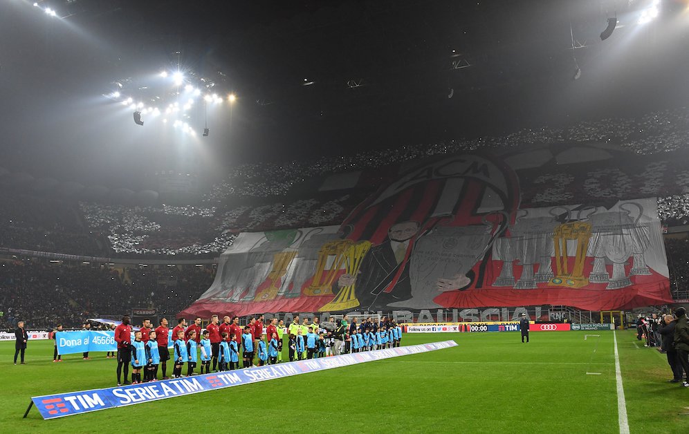 Salah satu koreografi AC Milan