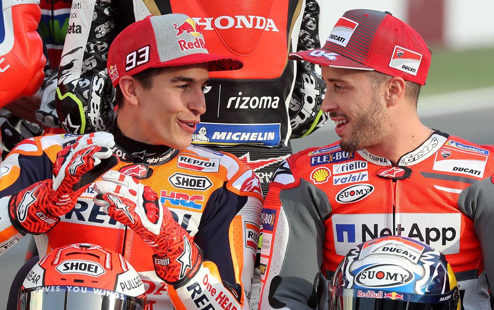 Marc Marquez dan Andrea Dovizioso (c) AFP