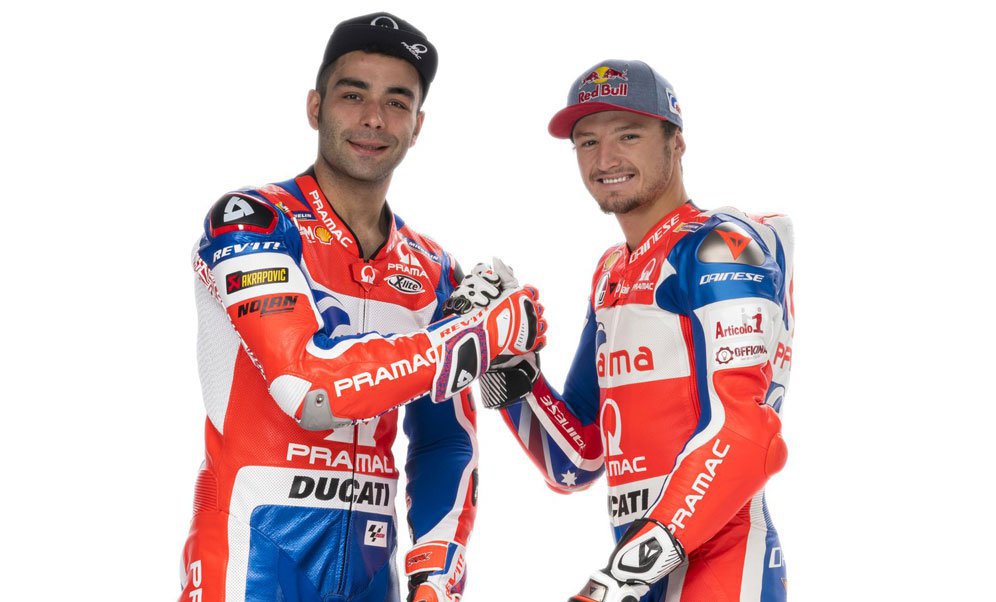 Danilo Petrucci dan Jack Miller saat bertandem di MotoGP 2018. (c) Pramac Racing
